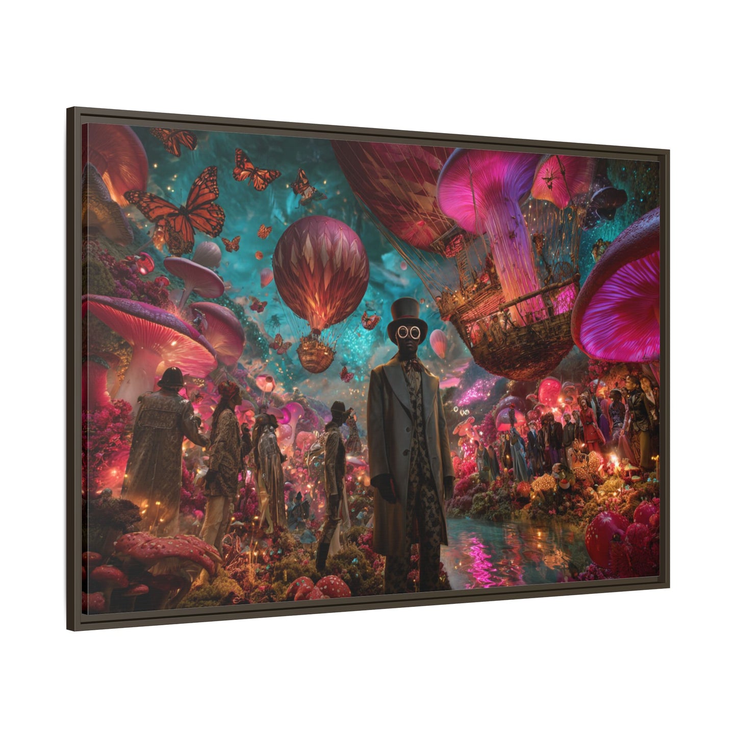 Whimsical Hot Air Balloon Fantasy Artwork | Surreal Landscape