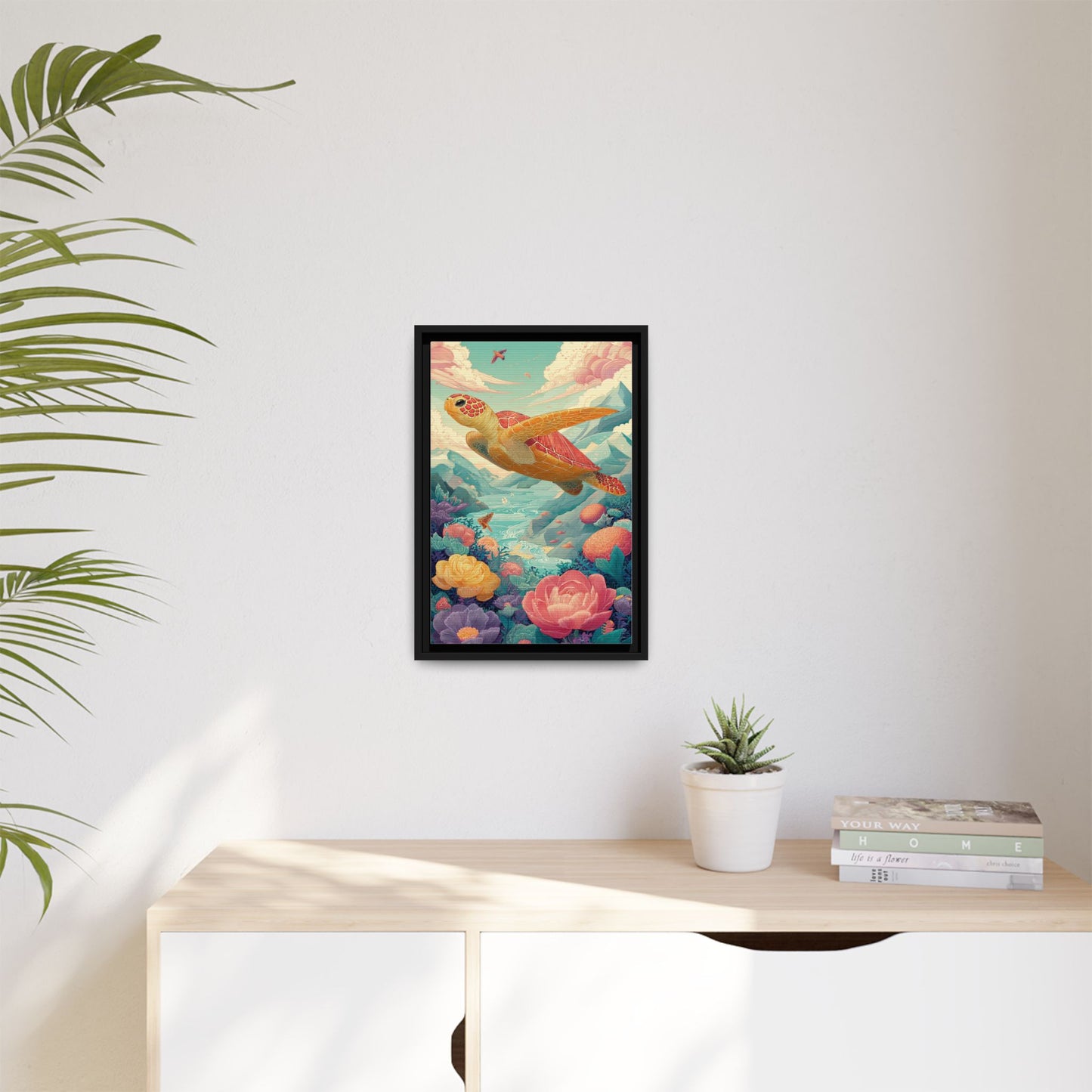 Vibrant Turtle Art | Whimsical Nature Illustration
