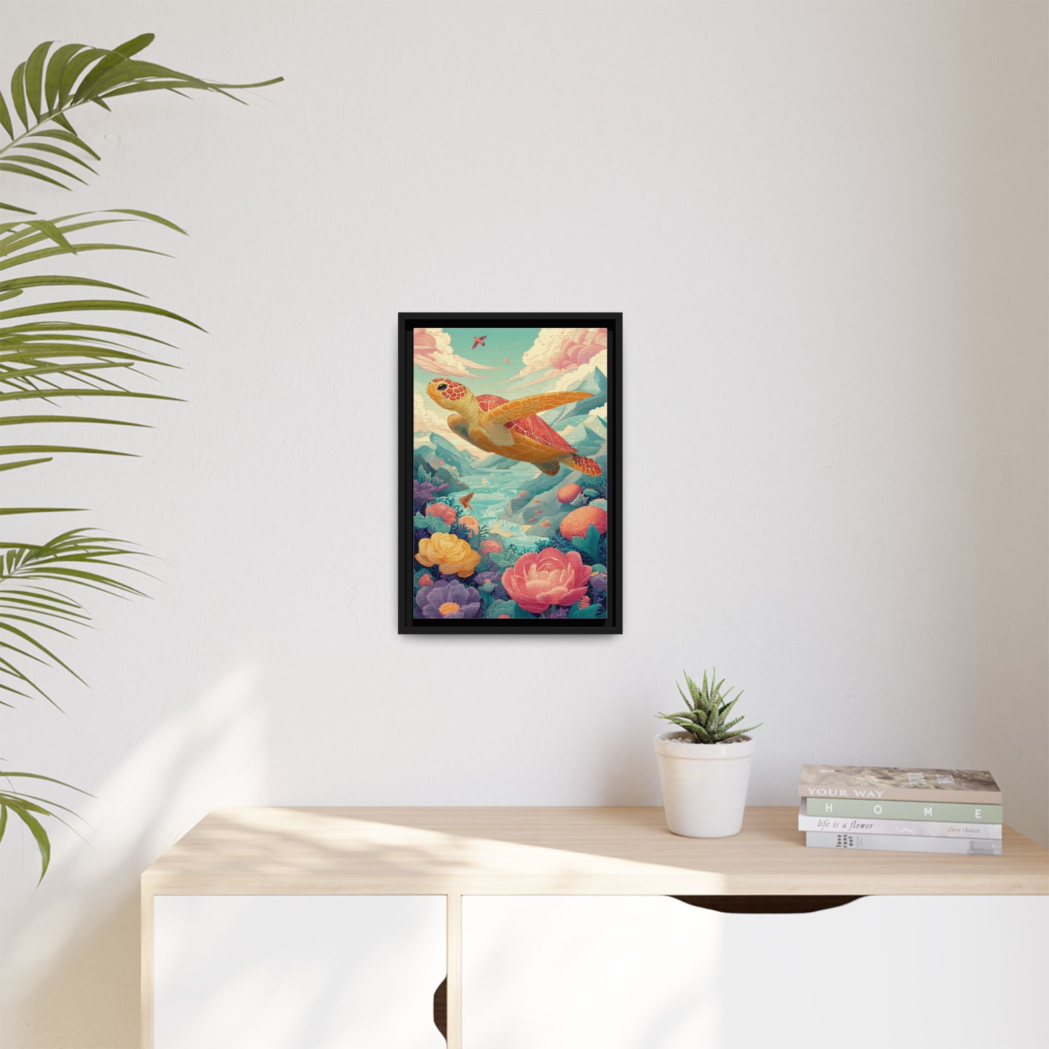 Vibrant Turtle Art | Whimsical Nature Illustration