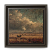 Cattle in Industrial Landscape | Vintage Style Art Print