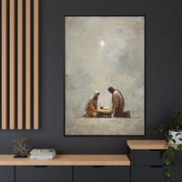 Nativity Scene Art Print - Warm Family Vibes