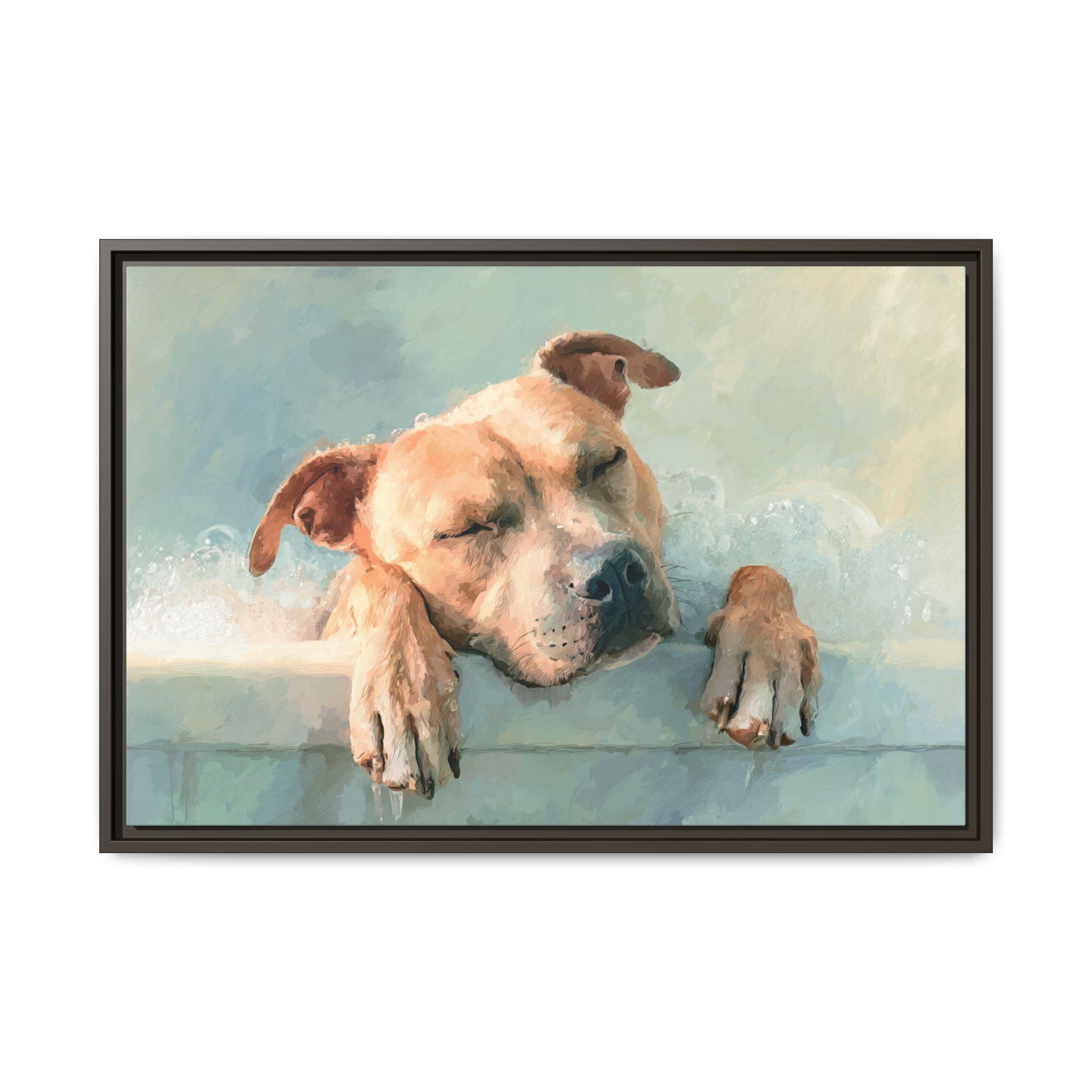 Calming Canine Portrait - Serene Dog Art Print