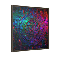 Aztec Mandala Wall Art - Colorful Cultural Decor