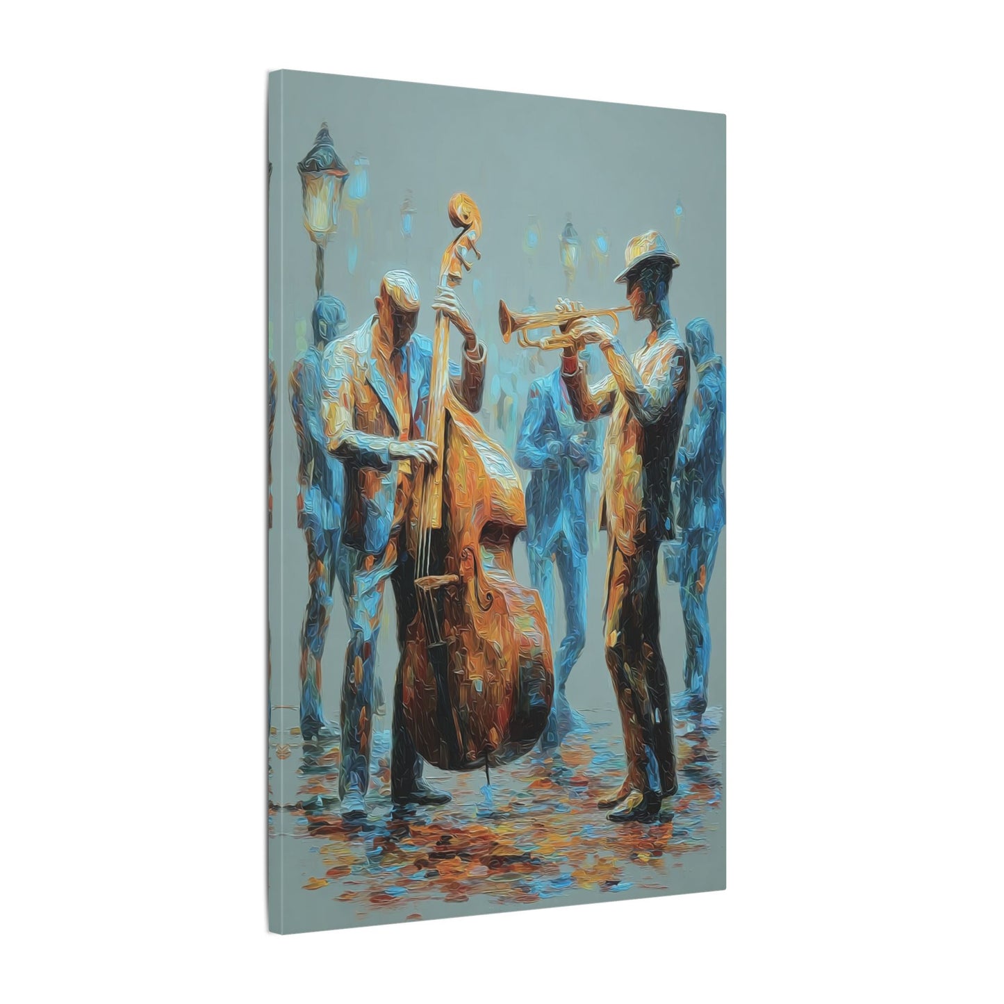 Colorful Jazz Musicians Art for Music Enthusiasts