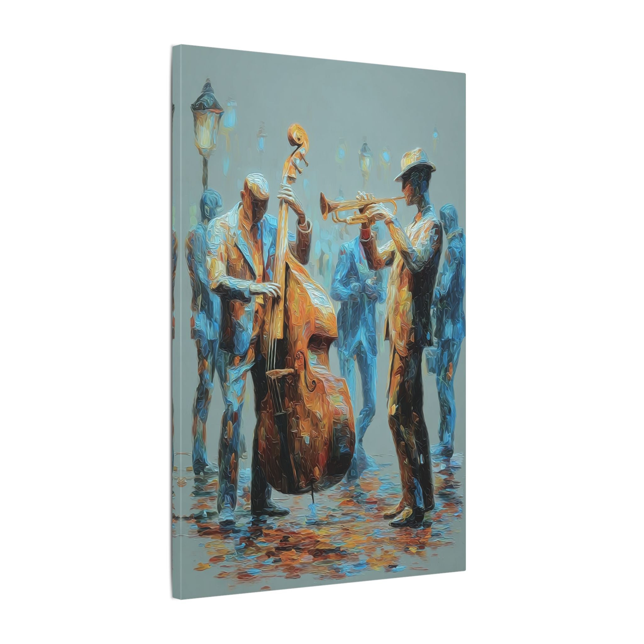 Colorful Jazz Musicians Art for Music Enthusiasts
