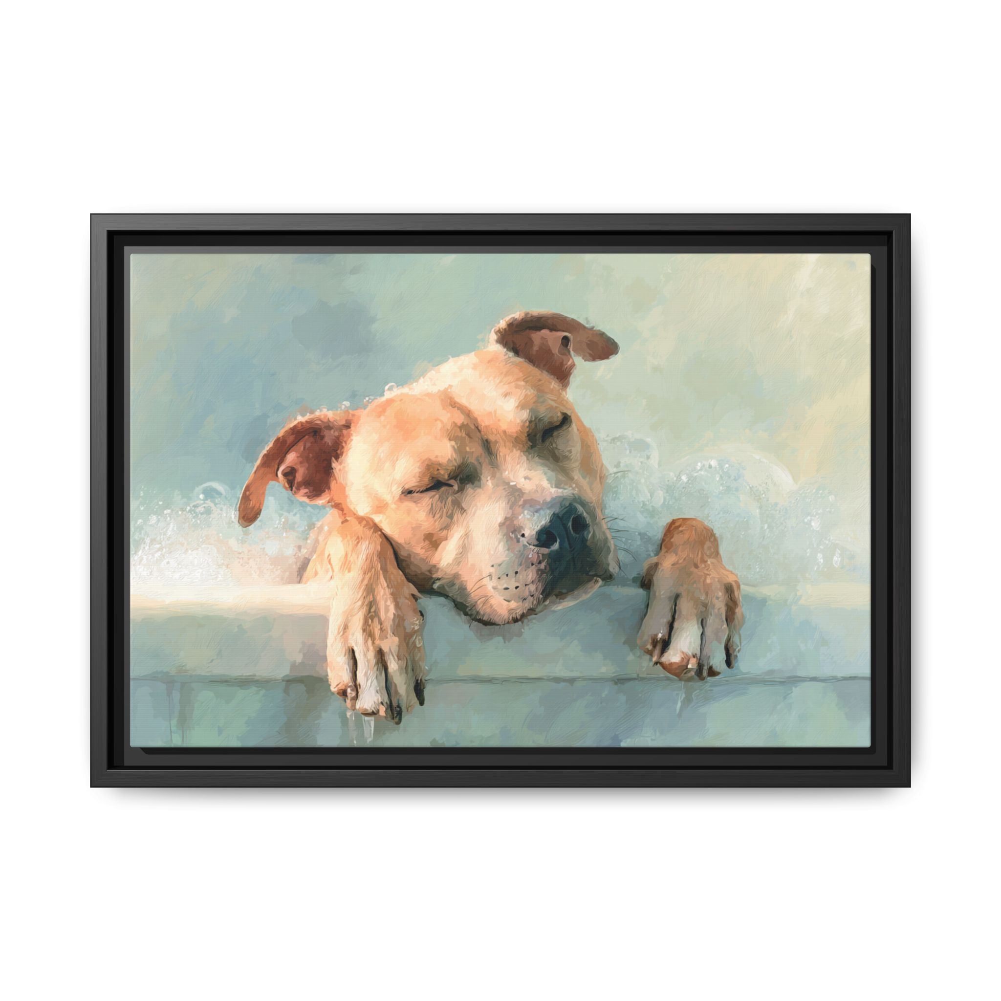 Calming Canine Portrait - Serene Dog Art Print