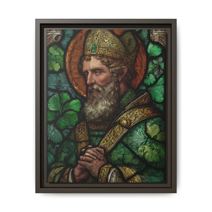 Saint Artwork | Irish Heritage Art | Traditional Green Tones