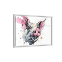 Whimsical Pig Art Print - Playful Farmhouse Decor