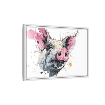 Whimsical Pig Art Print