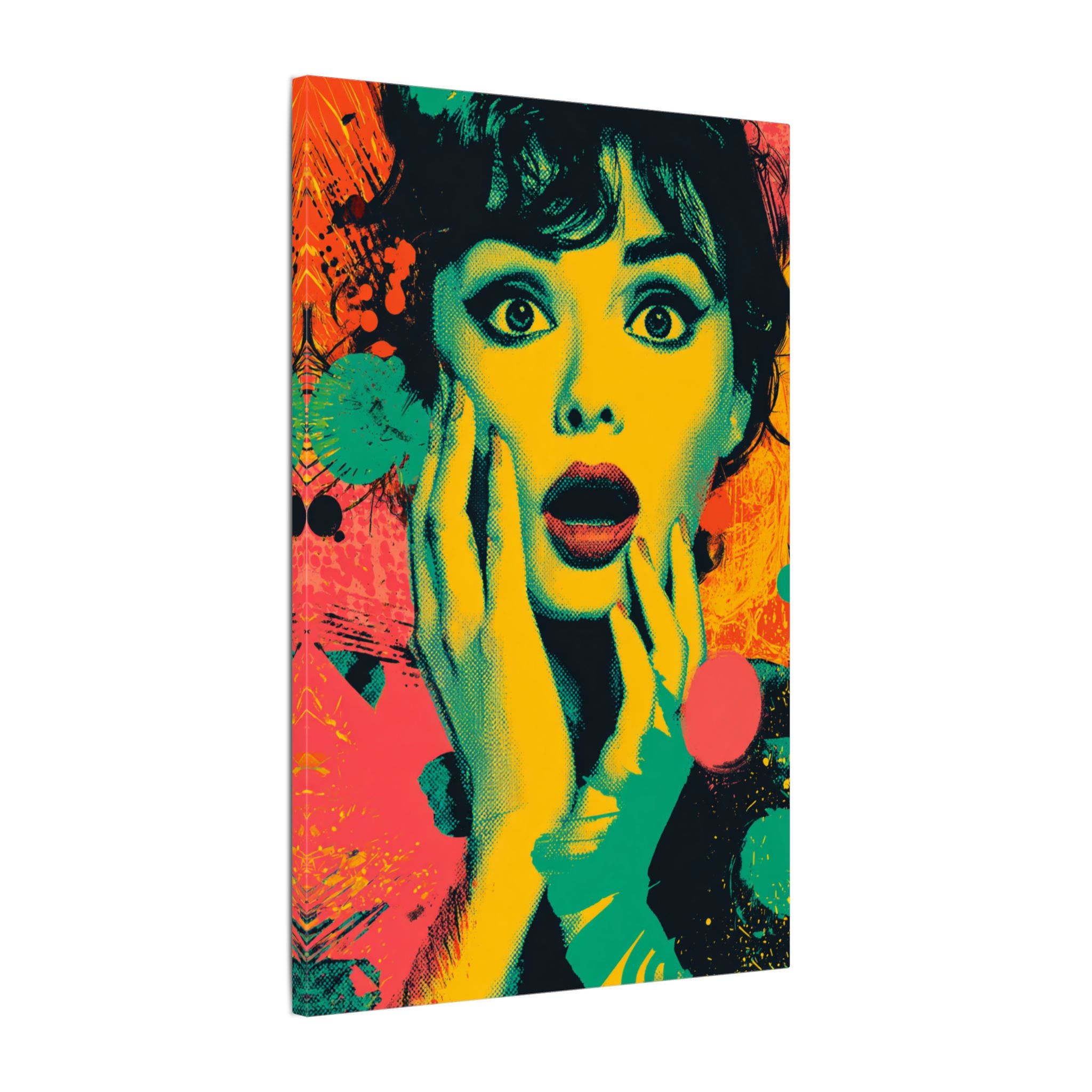 Surreal Pop Art Woman – Vibrant Modern Wall Art