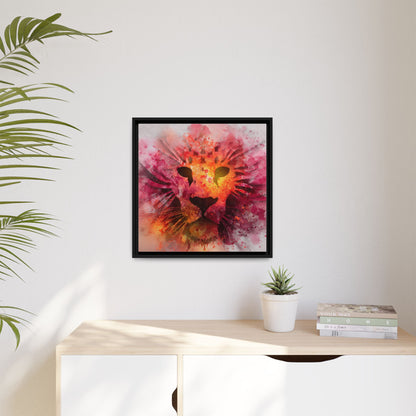 Vibrant Lion Watercolor Artwork | Animal Portrait