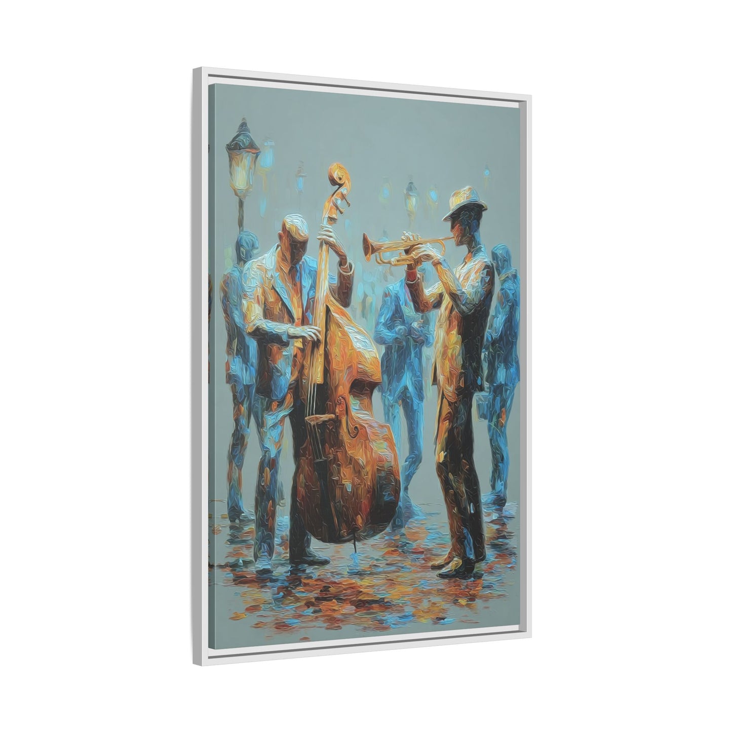 Colorful Jazz Musicians Art for Music Enthusiasts