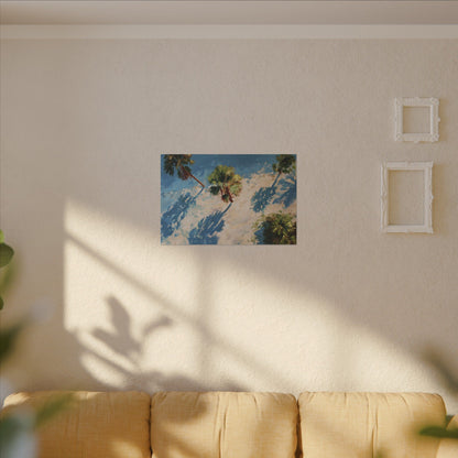 Tropical Palm Trees Artwork | Vibrant Coastal Landscape