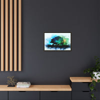 Hedgehog Silhouette Watercolor Art | Nature-Inspired Home Decor