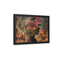Whimsical Floral Silhouette Art Print | Living Room Décor
