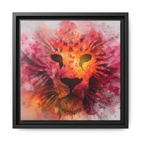 Vibrant Lion Artwork – Bold Watercolor Print