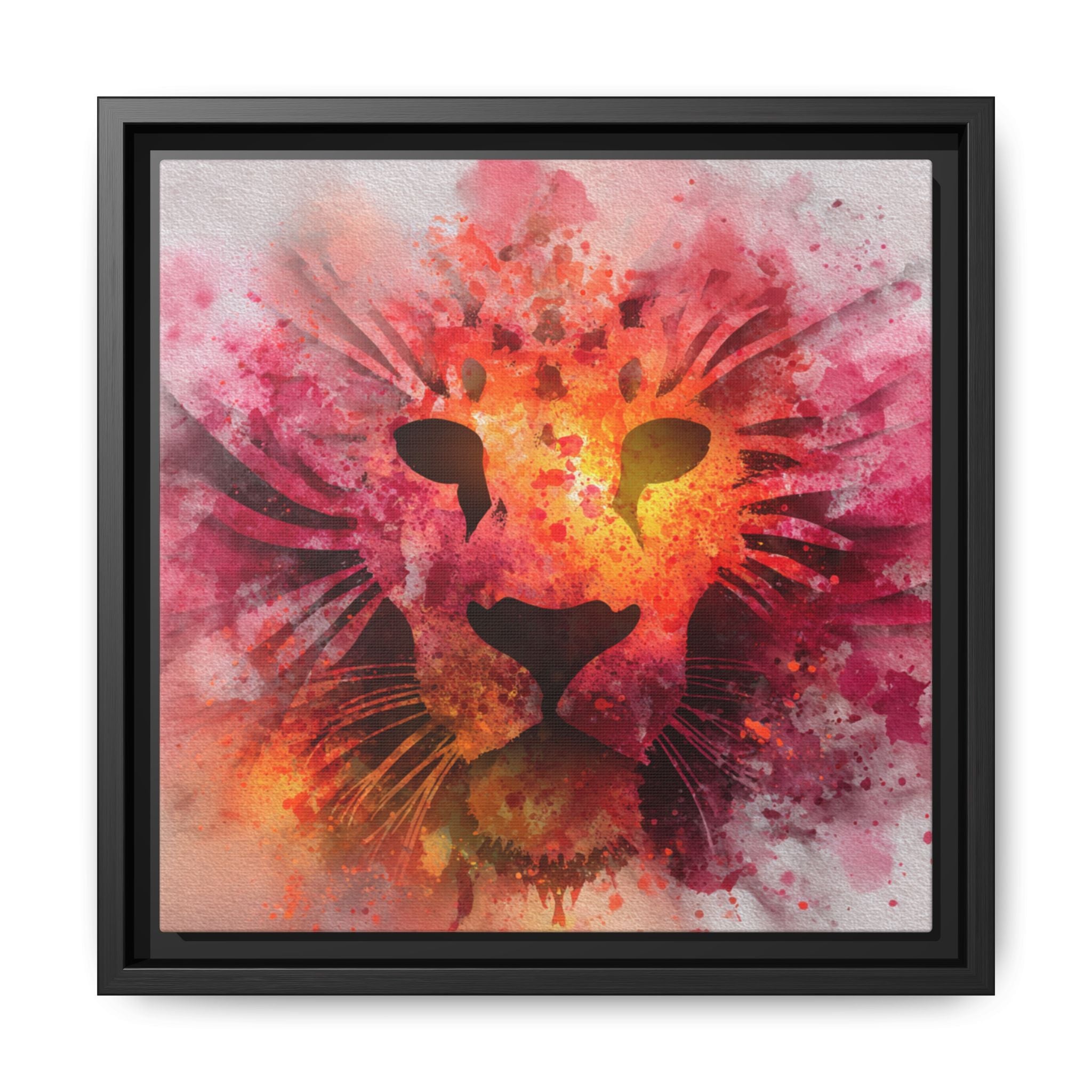 Vibrant Lion Artwork – Bold Watercolor Print