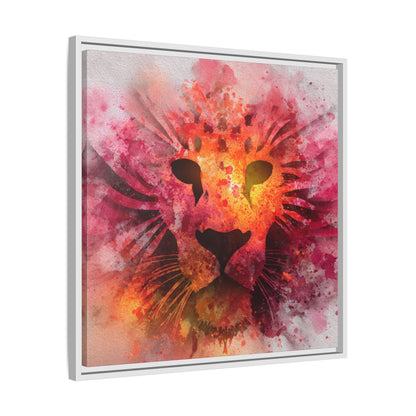 Vibrant Lion Artwork – Bold Watercolor Print
