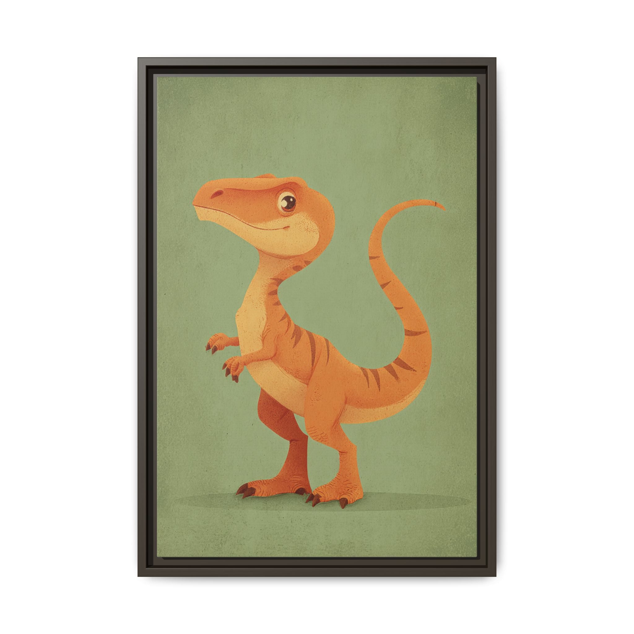 Whimsical Dinosaur Illustration Art for Kids' Rooms