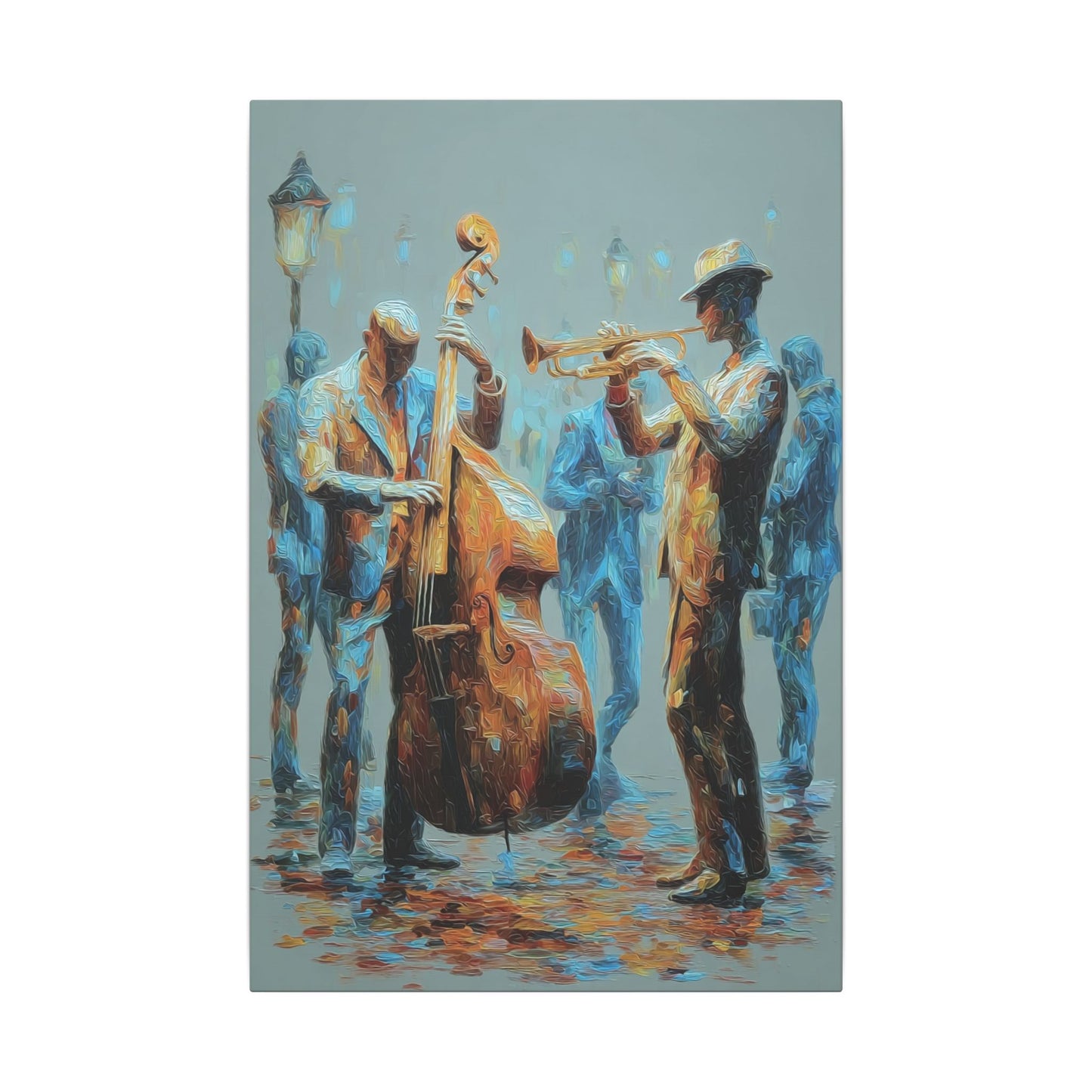 Colorful Jazz Musicians Art for Music Enthusiasts