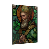 Saint Artwork | Irish Heritage Art | Traditional Green Tones