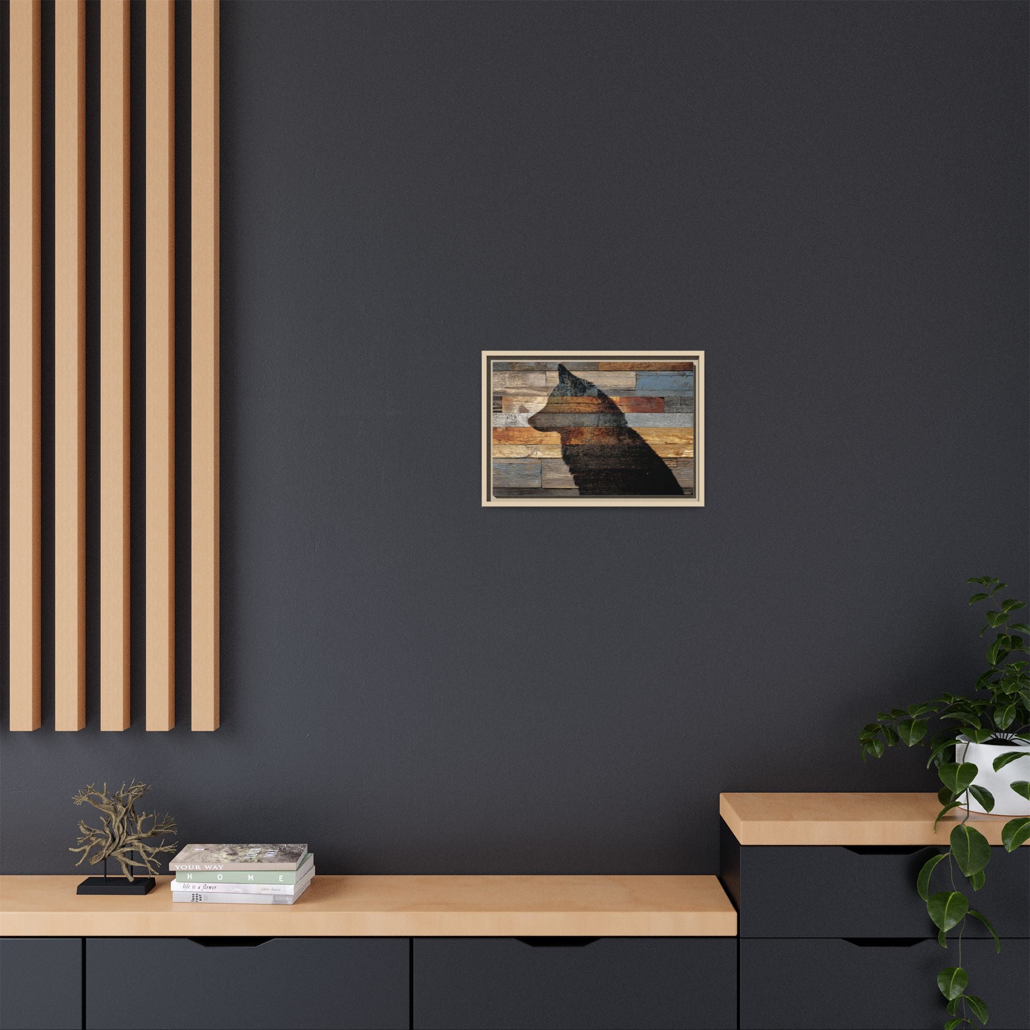 Rustic Wolf Silhouette Wall Art | Nature Inspired Decor