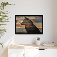 Rustic Wolf Silhouette Wall Art | Nature Inspired Decor