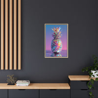 Colorful Pineapple Canvas Art | Abstract Tropical Design