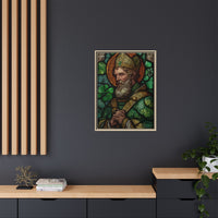 Saint Artwork | Irish Heritage Art | Traditional Green Tones
