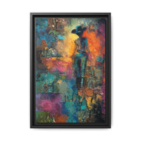 Abstract Cowgirl Art | Colorful Canvas Artwork