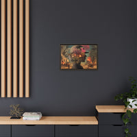 Whimsical Floral Silhouette Art Print | Living Room Décor