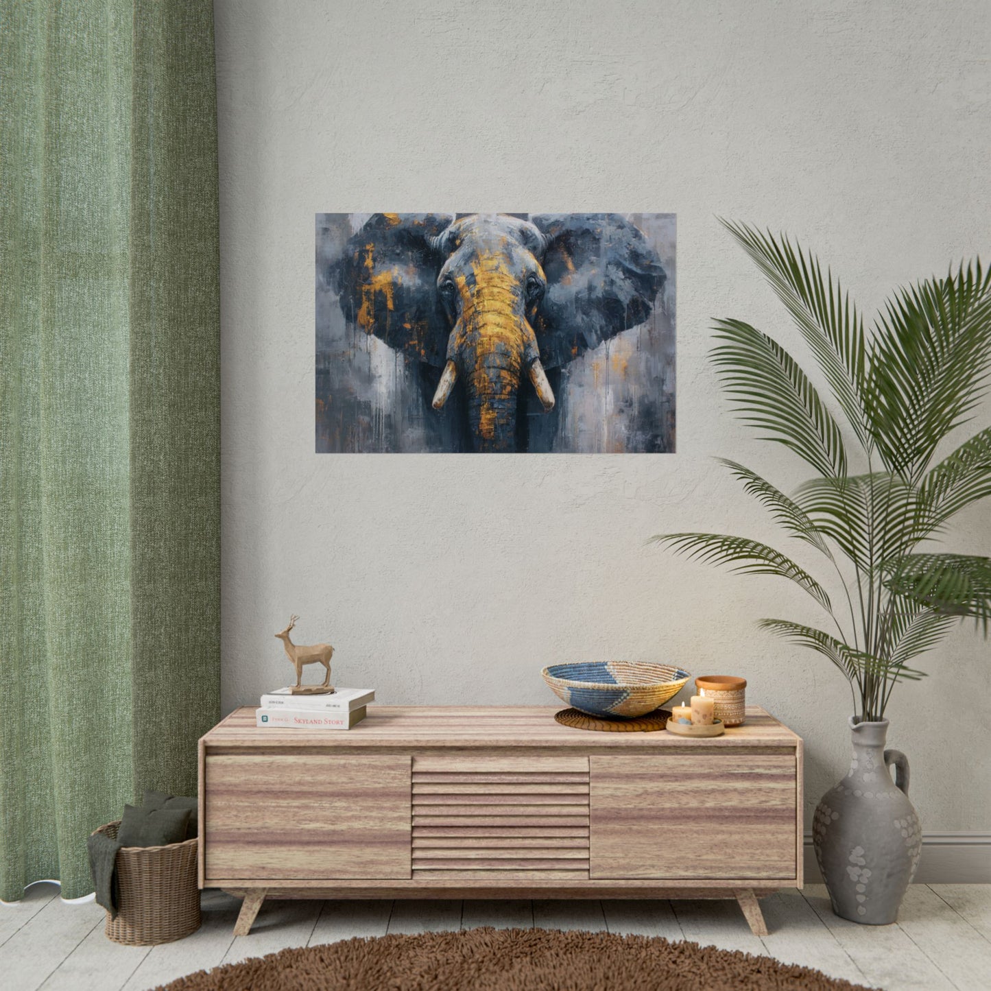 Majestic Elephant Wall Art - Abstract Animal Decor