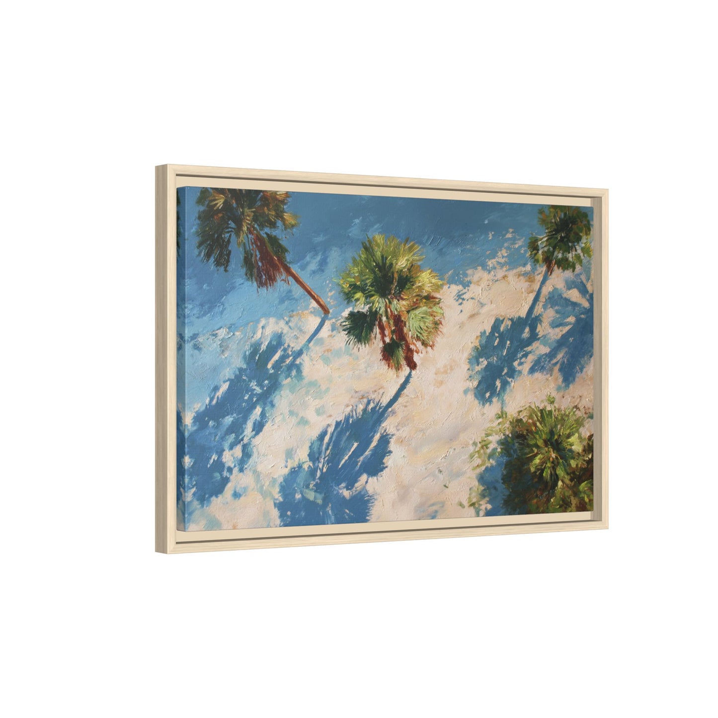 Tropical Palm Trees Artwork | Vibrant Coastal Landscape