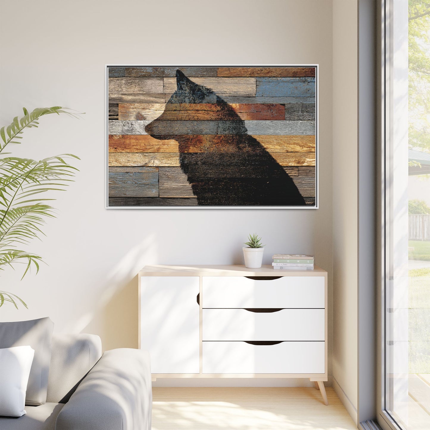 Rustic Wolf Silhouette Wall Art | Nature Inspired Decor