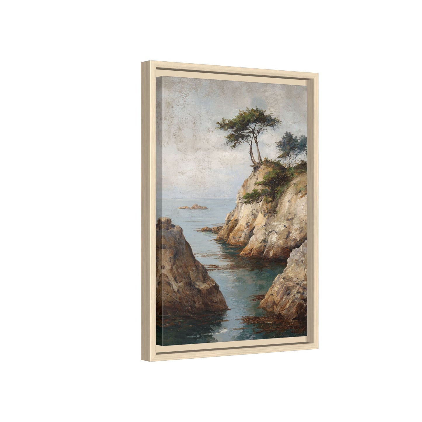 Serene Seaside Landscape Art - Tranquil Coastal Decor