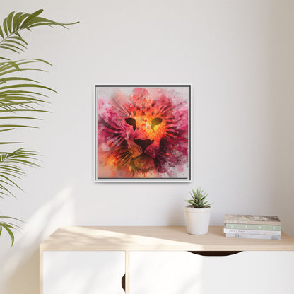 Vibrant Lion Watercolor Artwork | Animal Portrait