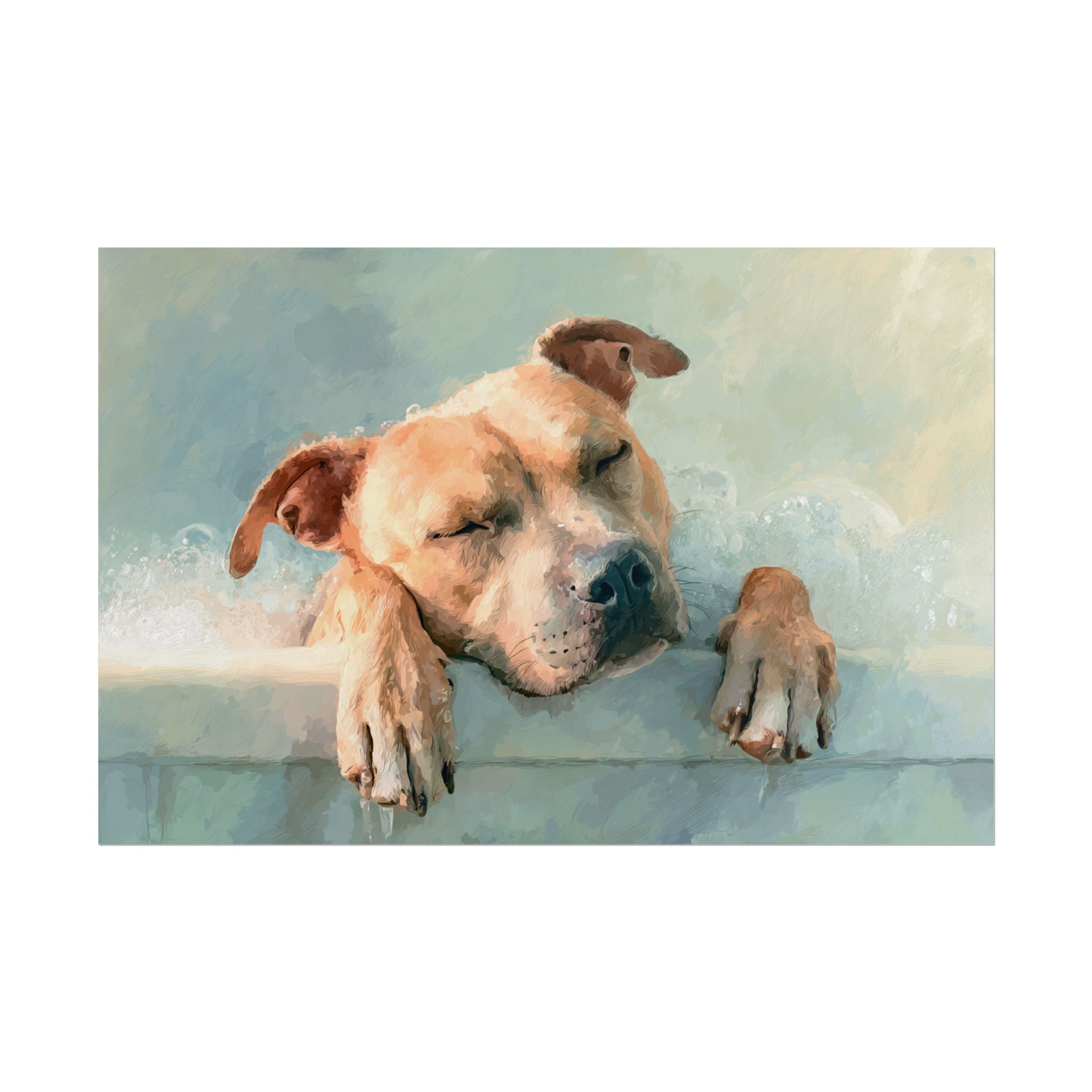 Calming Canine Portrait - Serene Dog Art Print