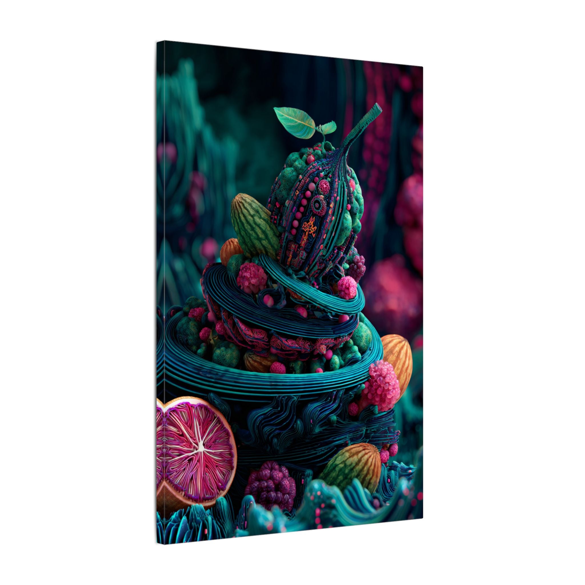 Surreal Fruit Fantasy Art - Vibrant Digital Design