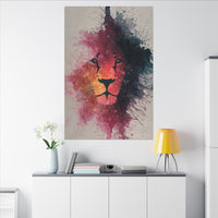 Majestic Lion Watercolor Art | Vibrant Animal Portrait