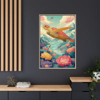 Vibrant Turtle Art | Whimsical Nature Illustration