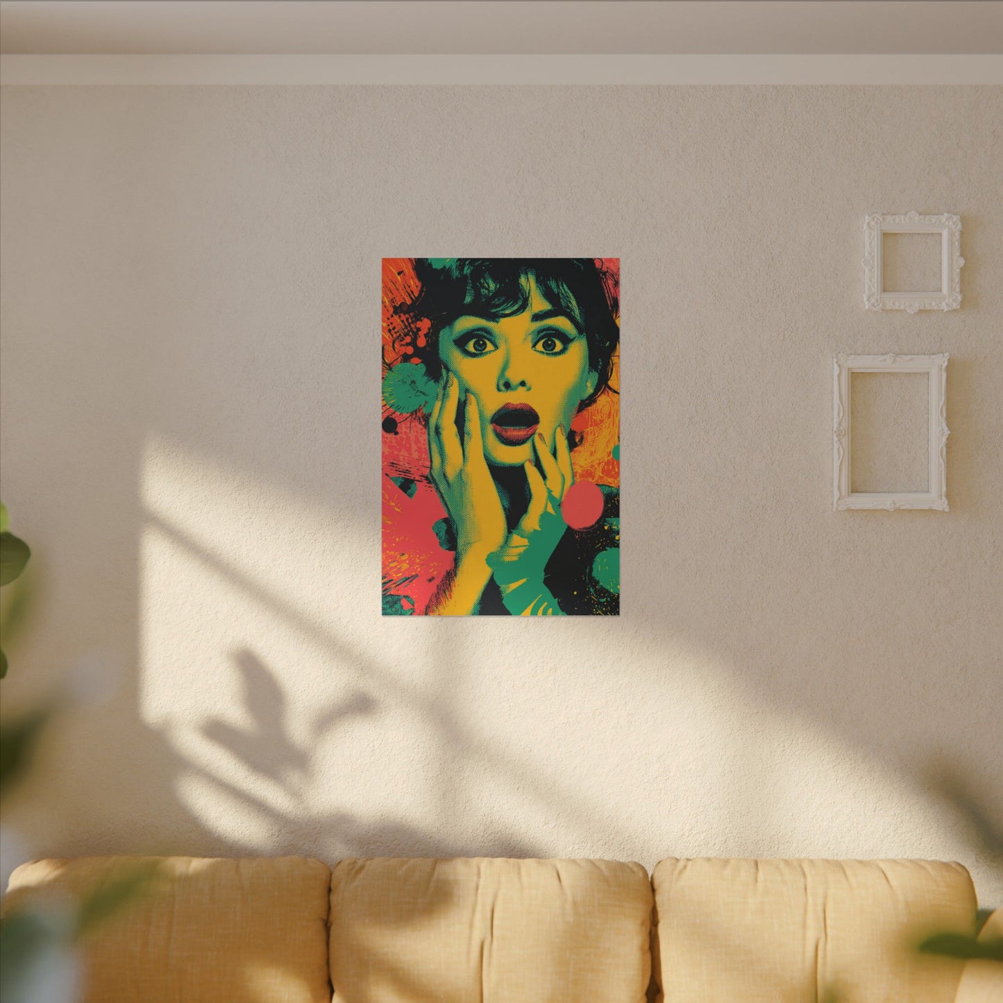 Surreal Pop Art Woman – Vibrant Modern Wall Art