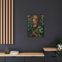 Saint Artwork | Irish Heritage Art | Traditional Green Tones