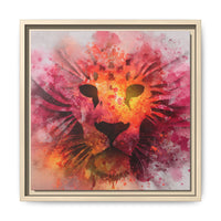 Vibrant Lion Artwork – Bold Watercolor Print