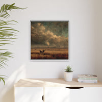 Cattle in Industrial Landscape | Vintage Style Art Print