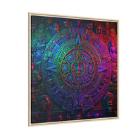 Aztec Mandala Wall Art - Colorful Cultural Decor