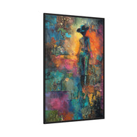 Abstract Cowgirl Art | Colorful Canvas Artwork