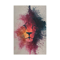 Majestic Lion Watercolor Art | Vibrant Animal Portrait