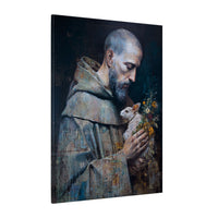 Saint Francis and Rabbit Artwork - Nature Inspired Wall Art