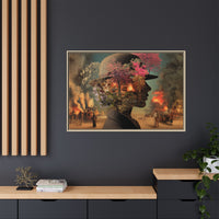 Whimsical Floral Silhouette Art Print | Living Room Décor