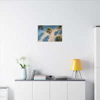 Tropical Palm Trees Artwork | Vibrant Coastal Landscape